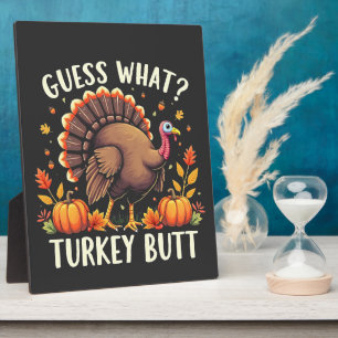Plaque Photo Devinez Quoi ? Turquie Mais Thanksgiving Drôle