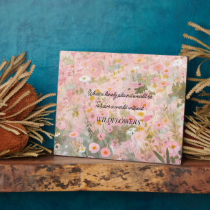 Plaque Photo Devis fleur sauvage Meadow