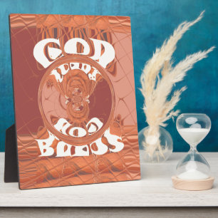 Plaque Photo Dieu vous bénisse - Empreinte Spirituelle D inspir