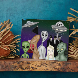 Plaque Photo Différentes espèces Aliens, OVNI, Planètes
