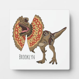 Plaque Photo Dilophosaurus dessin animé