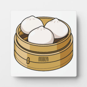 Plaque Photo Dim sum dessin animé