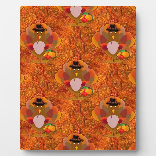 Plaque Photo dinde d'action de grâces (Devant)