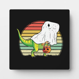 Plaque Photo Dinosaure Fantôme Drôle Halloween