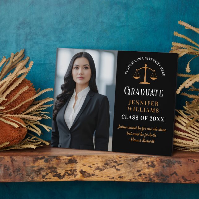 Plaque Photo Diplôme de droit de la Faculté de droit Citation i (Côté)