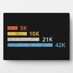 Plaque Photo Distances de course II - 5K 10K 21K 42K Marathoner