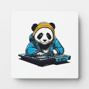 Plaque Photo DJ Kawaii Panda