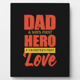 Plaque Photo Don Père | Papa Héros Love