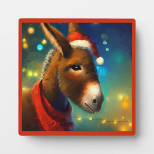 Plaque Photo Donkey de Noël 3