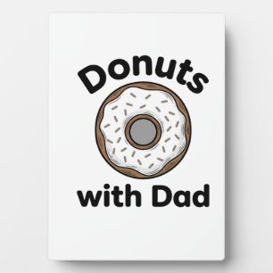Plaque Photo Donuts avec Papa Conception de chemise de beignet 
