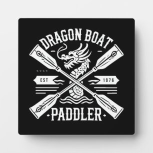 Plaque Photo Dragon Boat Paddler, Dragon Boat Racing Motivation