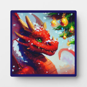 Plaque Photo Dragon de Noël 2
