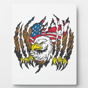 Plaque Photo Drapeau américain patriotique