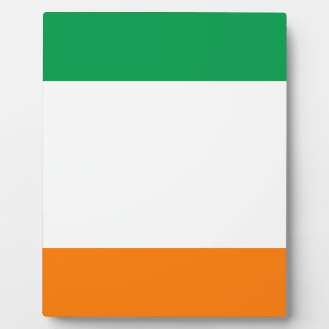 Plaque Photo Drapeau de l'Irlande (Devant)