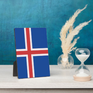 Plaque Photo Drapeau de l'Islande