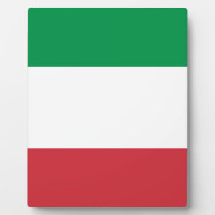 Plaque Photo Drapeau de l'Italie
