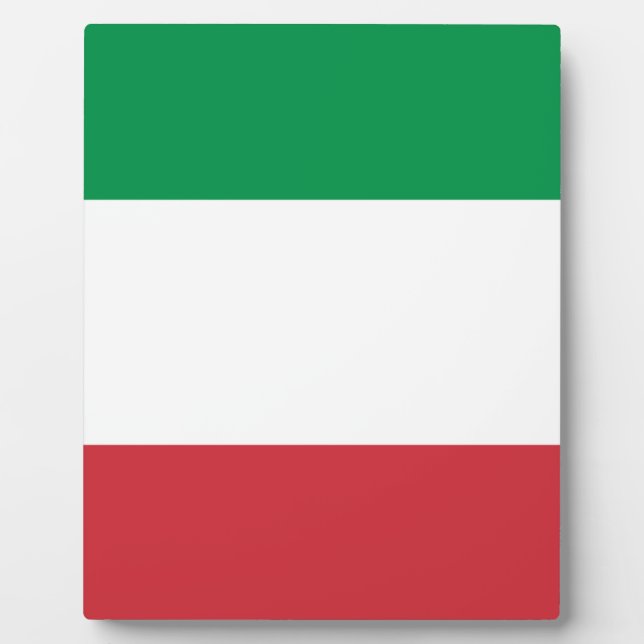 Plaque Photo Drapeau de l'Italie (Devant)