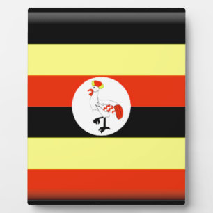 Plaque Photo Drapeau de l'Ouganda