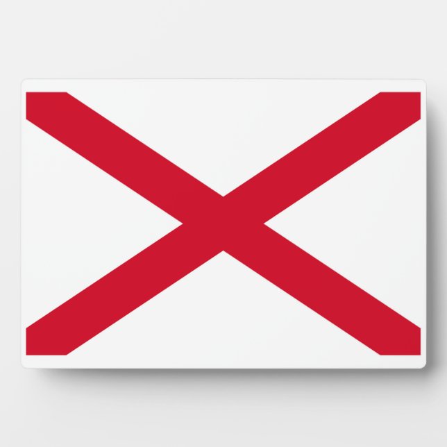 Plaque Photo Drapeau d'État de l'Alabama (Devant)