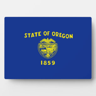Plaque Photo Drapeau d'État de l'Oregon
