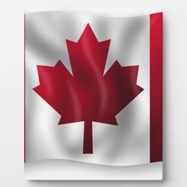 Plaque Photo Drapeau du Canada (Devant)
