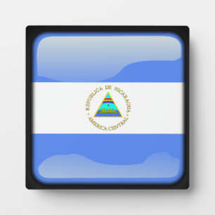 Plaque Photo Drapeau du Nicaragua