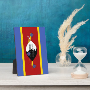 Plaque Photo drapeau du Swaziland