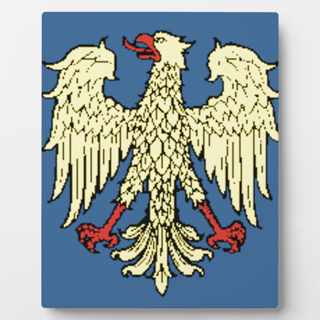 Plaque Photo Drapeau Friuli-Venezia Giulia (Italie) (Devant)