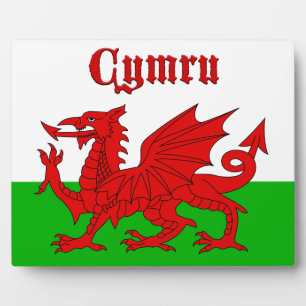 Plaque Photo Drapeau gallois Cymru