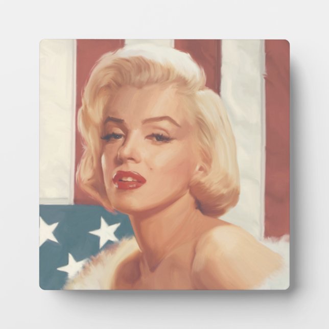Plaque Photo Drapeau Marilyn (Devant)