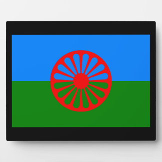 Plaque Photo Drapeau tzigane romani officiel