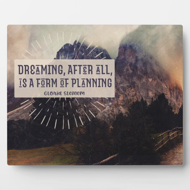 Plaque Photo Dreaming - Forme de planification (Devant)