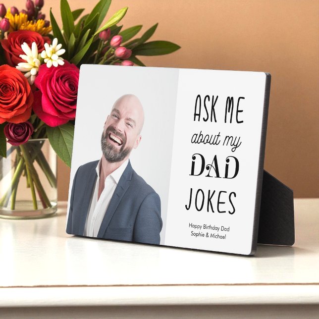 Plaque Photo Drôle Père Papa Citer Typographie Photo (Créateur téléchargé)