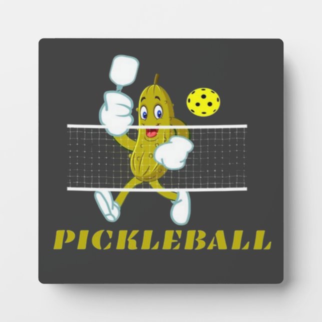 Plaque Photo Drôle Pickleball (Devant)