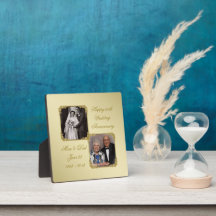 Plaque photo du 50e anniversaire du Mariage d'or