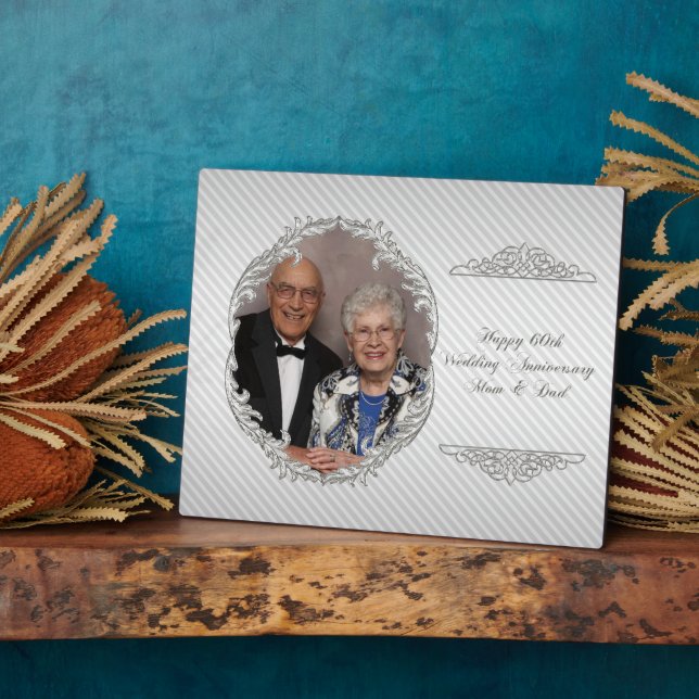 Plaque photo du 60e anniversaire du Mariage (Côté)