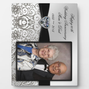 Plaque photo du 60e anniversaire du Mariage