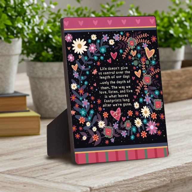 Plaque Photo Durée motivationnelle de nos jours Citation inspir (Créateur téléchargé)