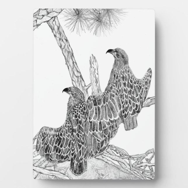 PLAQUE PHOTO EAGLES HARRIET + M E17 + E18 DEVENIR UN GRAND AVIO (Devant)