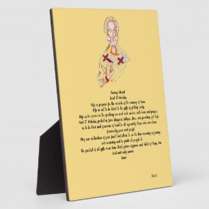 Plaque Photo Easel With Canvas : Prière Saint Nicolas