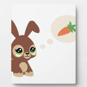 Plaque Photo easter rabbit