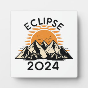 Plaque Photo Éclipse solaire totale 2024