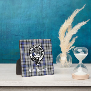 Plaque Photo Écosse Clan Hannay Crest Badge et Tartan Custom
