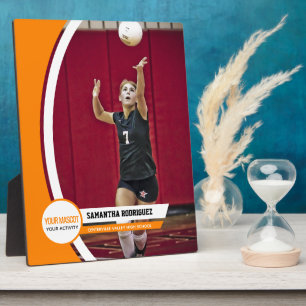 Plaque Photo Écran photo Orange Courbé Frame École