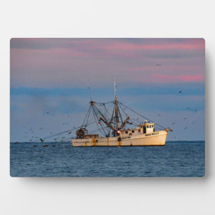Plaque Photo Écrasage au coucher du soleil