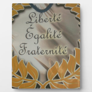 Plaque Photo Égalité Fraternity.png de liberté