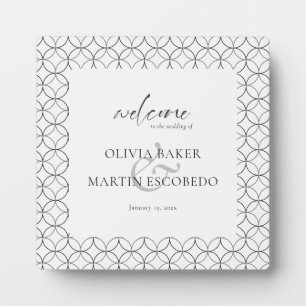 Plaque Photo Elégant minimaliste Black White Foam Board