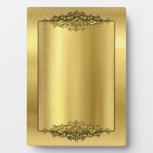 Plaque Photo Elégante Serre de Mariage, Or