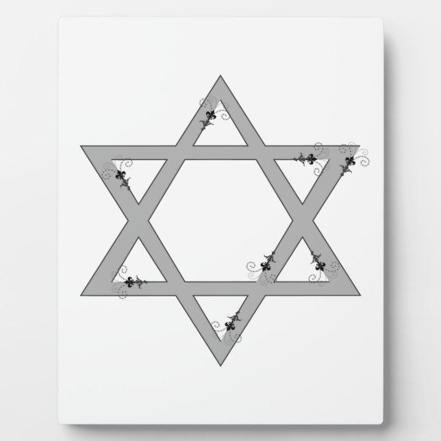 Plaque Photo elegent star of david (Devant)