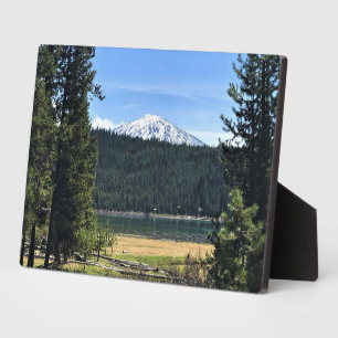 Plaque Photo Elk Lake with Mount Bachelor